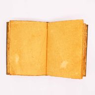 Hefty Coffee Tan Book - Zinc Owl Decor - 200 Deckle Edges Pages - 26x18cm