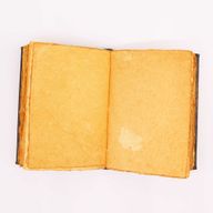 Hefty Brown Tan Book - Zinc Pentagon Decor - 200 Deckle Edges Pages - 26x18cm