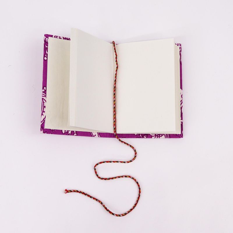 Floral Print Assorted Cotton Bound Notebooks 7x10cm (display pack)