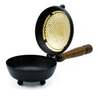 Large Iron Censer Incense Burner - Gold Detail