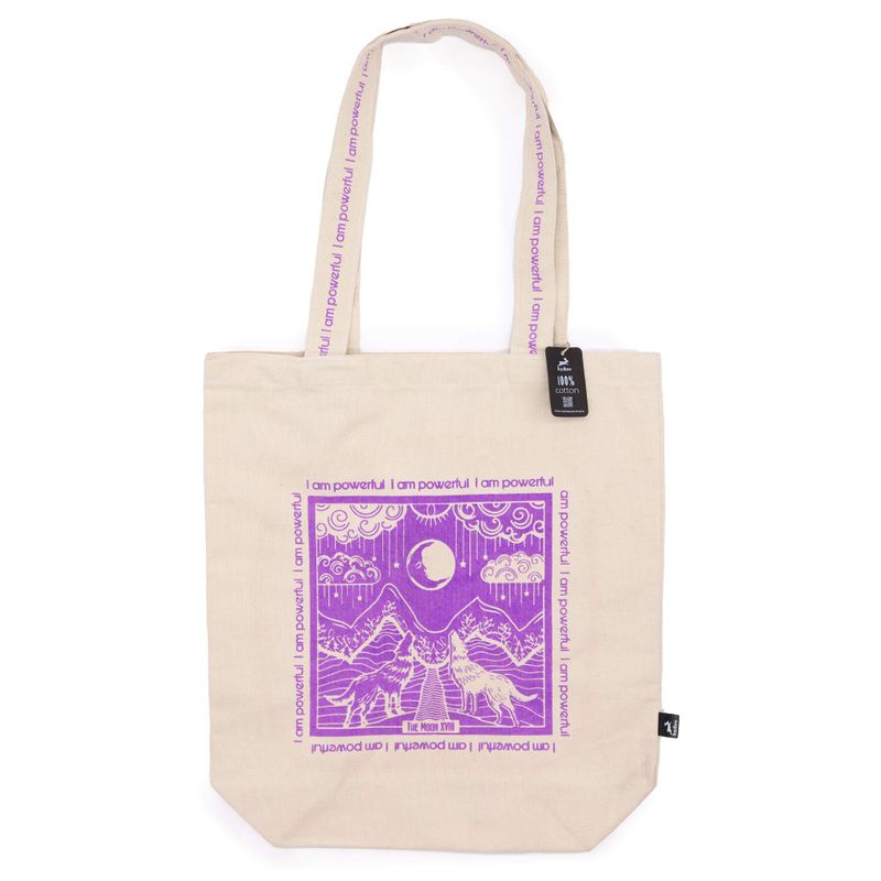 Hop Hare Tote Bag - I am Powerful - 10oz Cotton Canvas