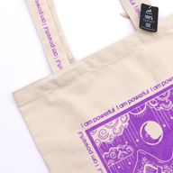 Hop Hare Tote Bag - I am Powerful - 10oz Cotton Canvas