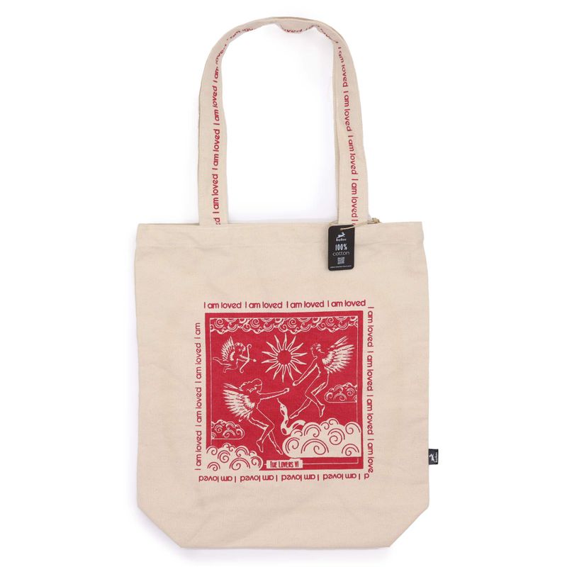 Hop Hare Tote Bag - I am Loved - 10oz Cotton Canvas