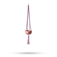 Macrame Pot Holder Classic - Pastal Tones Livingroom Med Pot