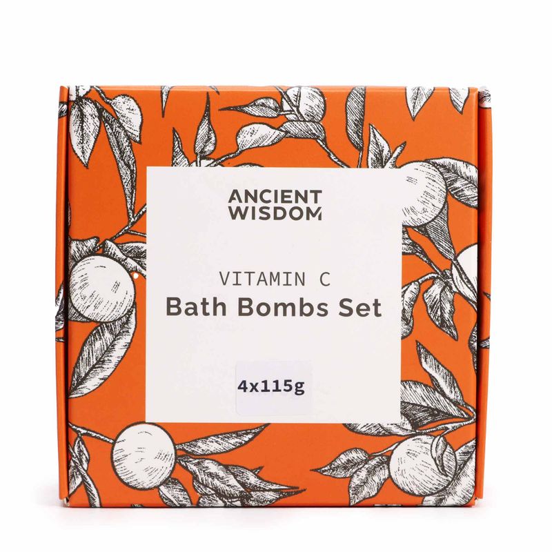 Zesty Vitamin C Bath Bombs Set – Aromatherapy Quartet