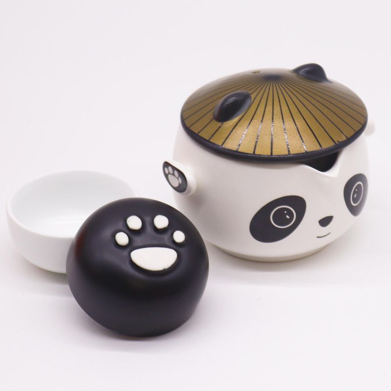 Panda Teapot Set - Two Cups - Travel Pack
