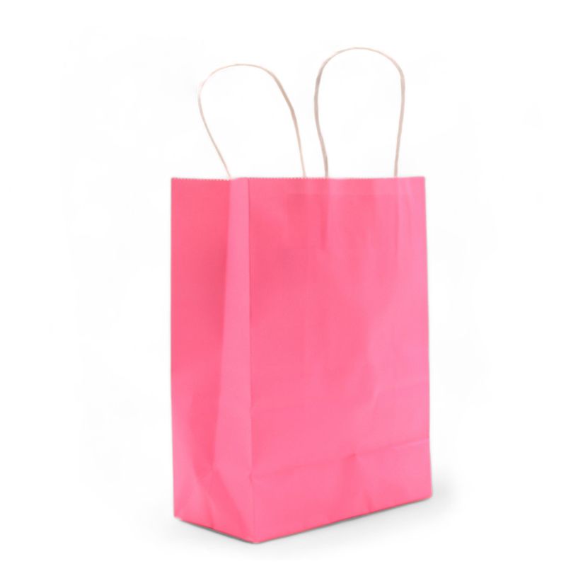 Cord Handle Paper Bag (16x22x8cm) - Blush pink (130g)