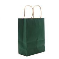 Cord Handle Paper Bag (16x22x8cm) - Green (130g)