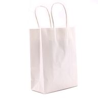 Lrg Cord Handle Paper Gift Bag (26x32x12cm) - White (130g)