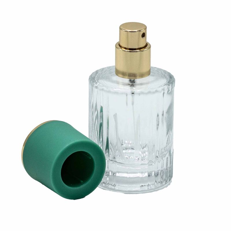 Teal Moss - 30ml Round Ribbed Bottle, Spray and Cap