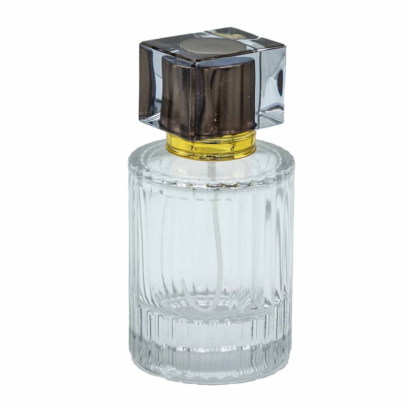 Chocolate - 50ml Round Ribbed Bottle, Spray and Cap
