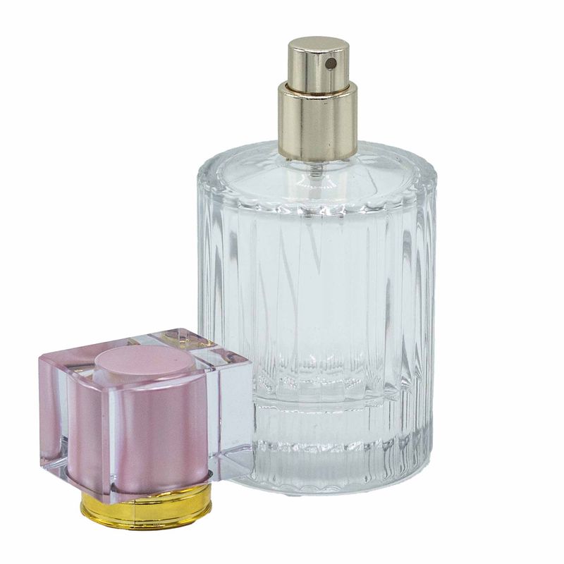 Soft Rose - 50ml Round Ribbed Bottle, Spray and Cap