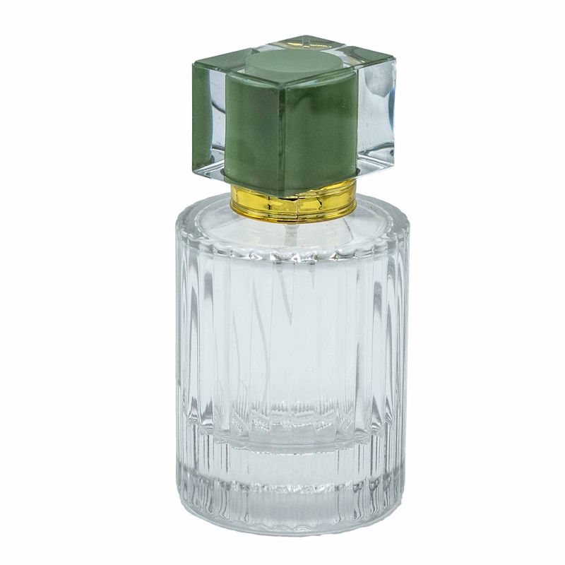 Teal Moss - 50ml Round Ribbed Bottle, Spray and Cap