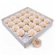 Craft Soap Flower - Lrg (7-Layer) Vintage Rose - Victorian Ivory