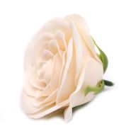 Craft Soap Flower - Lrg (7-Layer) Vintage Rose - Victorian Ivory