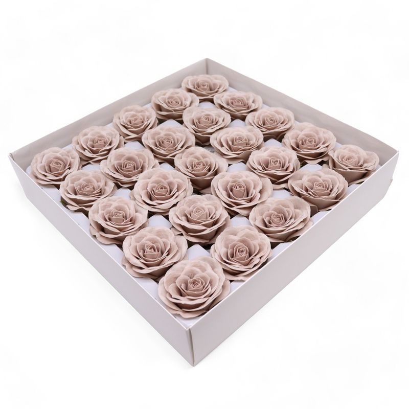Craft Soap Flower - Lrg (7-Layer) Vintage Rose - Somersett Beige