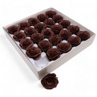 Craft Soap Flower - Lrg (7-Layer) Vintage Rose - Royal Chocolate