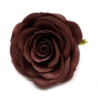 Craft Soap Flower - Lrg (7-Layer) Vintage Rose - Royal Chocolate