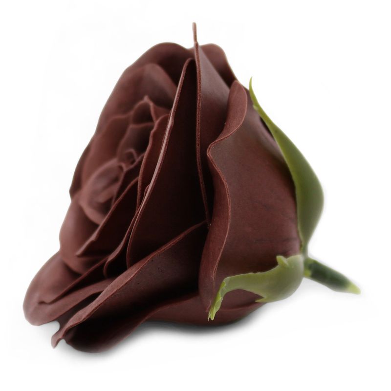 Craft Soap Flower - Lrg (7-Layer) Vintage Rose - Royal Chocolate