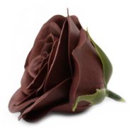Craft Soap Flower - Lrg (7-Layer) Vintage Rose - Royal Chocolate
