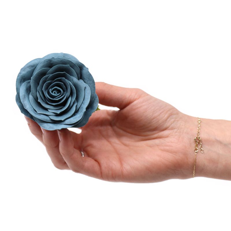 Craft Soap Flower - Lrg (7-Layer) Vintage Rose - Ironhead Teal