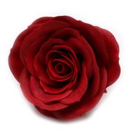Craft Soap Flower - Lrg (7-Layer) Vintage Rose - Midnight Scarlet