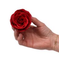 Craft Soap Flower - Lrg (7-Layer) Vintage Rose - Midnight Scarlet