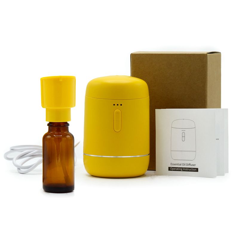 Single Waterless Oil Nebulizer - USB A to C - Yellow
