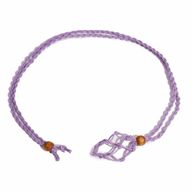 Crystal Gemstone Necklace Cord 45cm/18inch - Purple