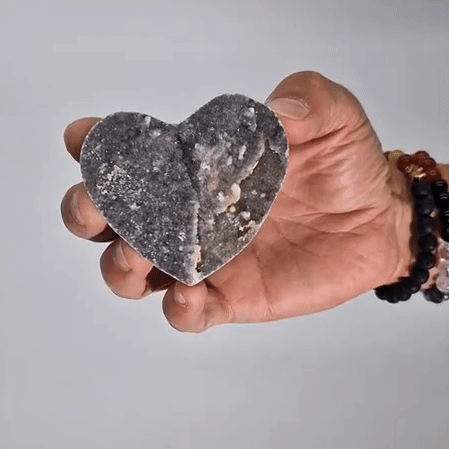 Large Calcite Heart (approx 6.5-8.5cm)