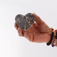 Large Calcite Heart (approx 6.5-8.5cm)