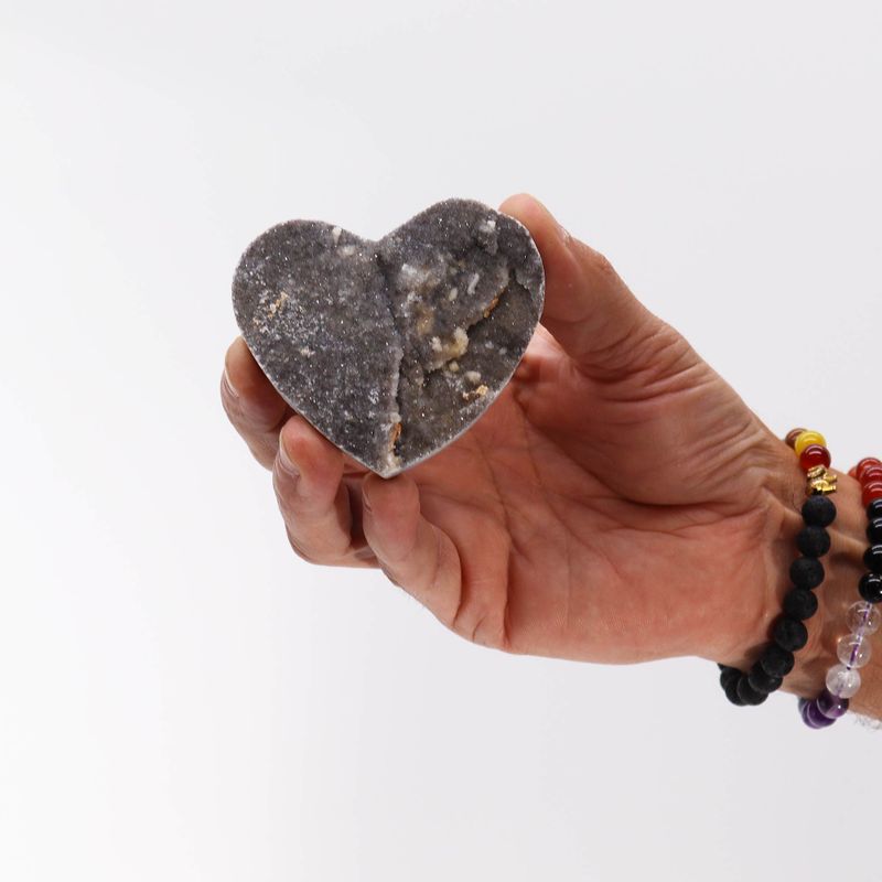 Large Calcite Heart (approx 6.5-8.5cm)