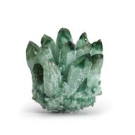 Enhanced Quartz Cluster - Green Ghost Quartz (approx 250-300gm 8cm)