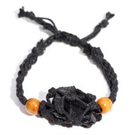 Crystal Gemstone Bracelet Cord 20-28cm/7.8-11inch - Black