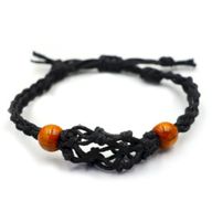 Crystal Gemstone Bracelet Cord 20-28cm/7.8-11inch - Black
