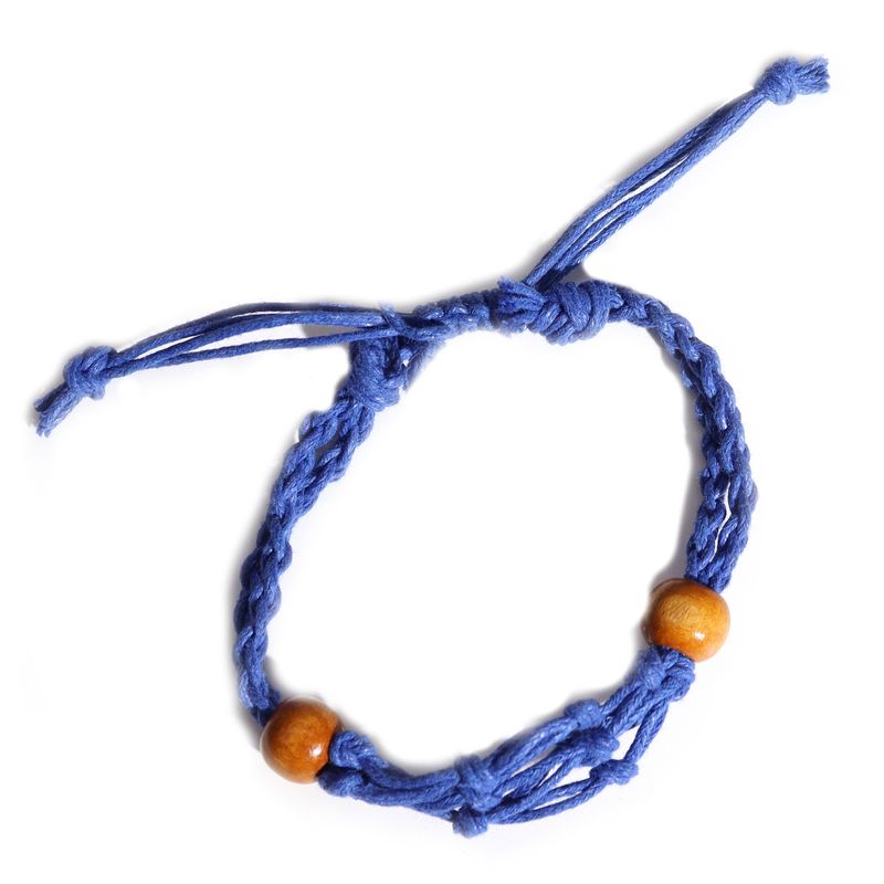 Crystal Gemstone Bracelet Cord 20-28cm/7.8-11inch - Navy