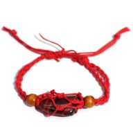 Crystal Gemstone Bracelet Cord 20-28cm/7.8-11inch - Red