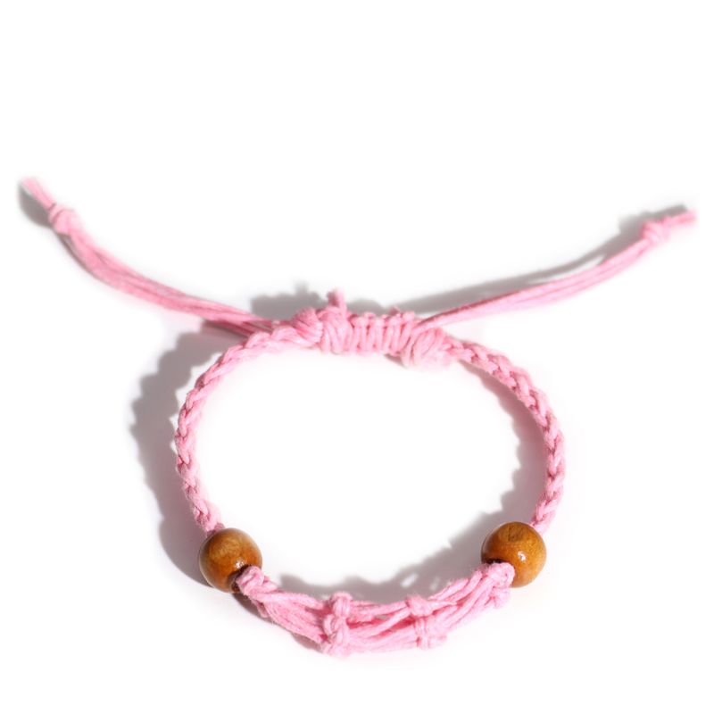 Crystal Gemstone Bracelet Cord 20-28cm/7.8-11inch - Pink