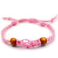 Crystal Gemstone Bracelet Cord 20-28cm/7.8-11inch - Pink