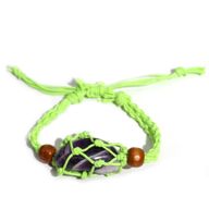 Crystal Gemstone Bracelet Cord 20-28cm/7.8-11inch - Green
