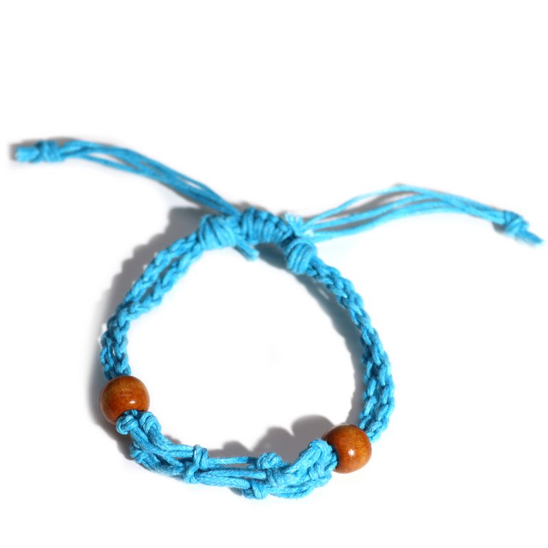 Crystal Gemstone Bracelet Cord 20-28cm/7.8-11inch - Blue