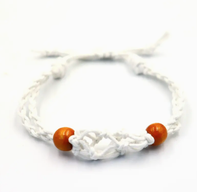 Crystal Gemstone Bracelet Cord 20-28cm/7.8-11inch - White
