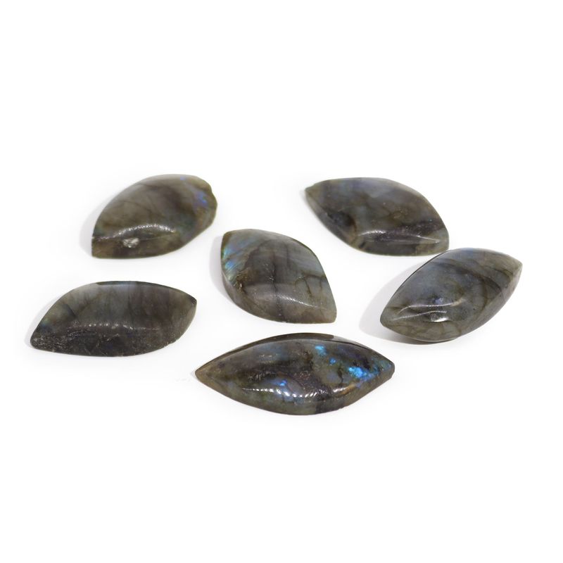 Madagascar Labradorite Leaf Stones (approx 40-50mm)