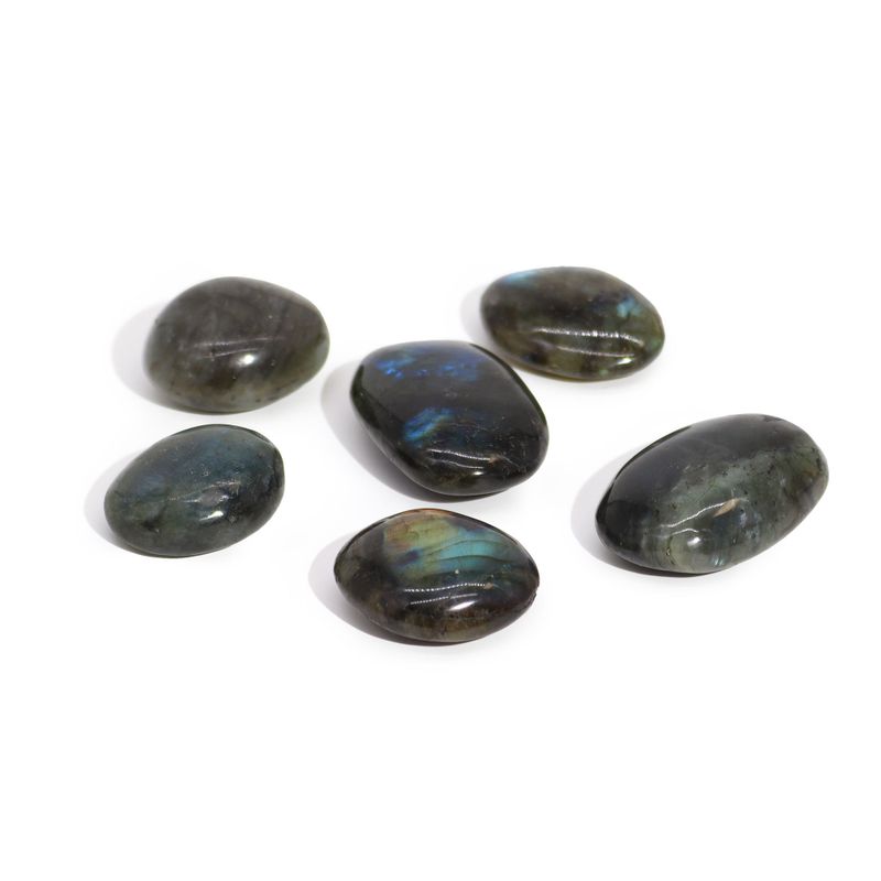 Madagascar Labradorite Palm Stones (approx 35-50mm)