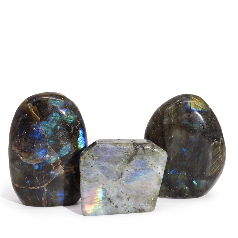 Madagascar Labradorite Tomb Stones (approx 40-60mm)