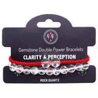 Gemstone Double Power Bracelets - Rock Quartz