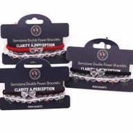 Gemstone Double Power Bracelets - Rock Quartz