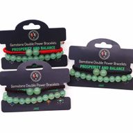 Gemstone Double Power Bracelets - Jade