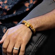Gemstone Double Power Bracelets - Yellow Aventurine