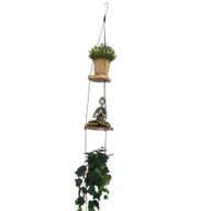 Hanging Gamal Wood Shelf - Three Levels